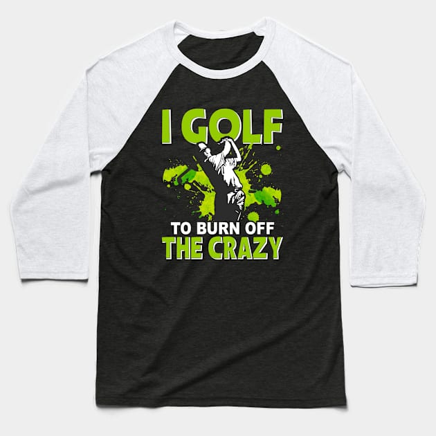 Golfer On Fairway With Wedges And Golf Bag Baseball T-Shirt by gdimido